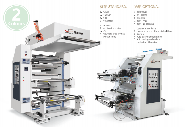 兩色中速層疊式柔版印刷機(jī)